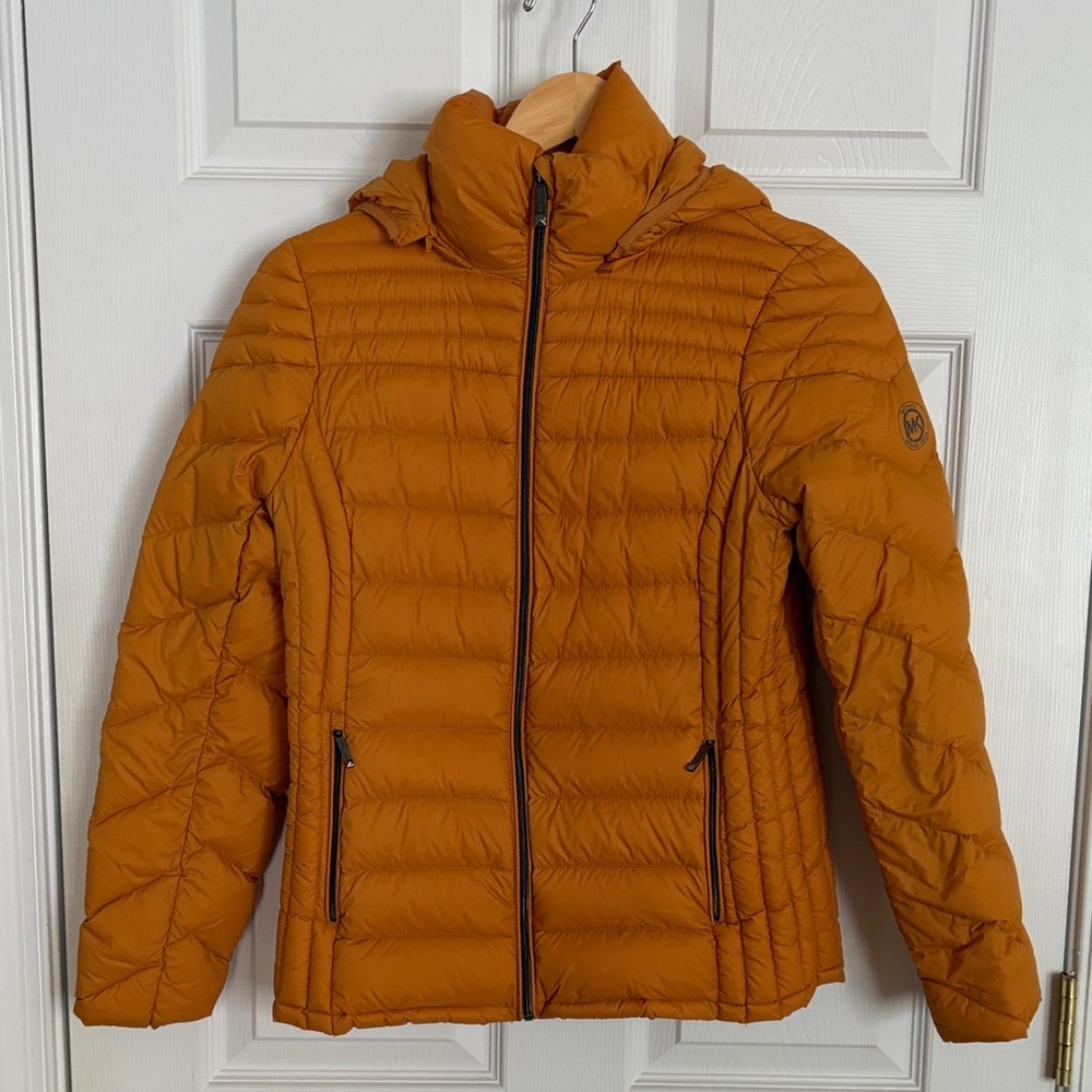 Orange Puffer Jacket